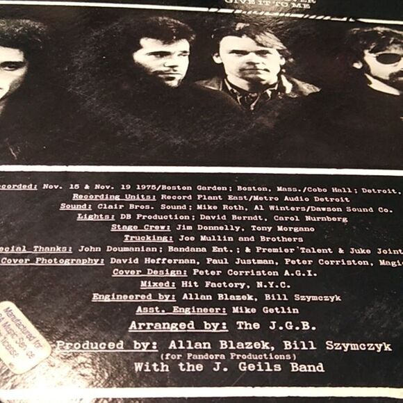 The J. Geils Band Vinyl Record - Picture 16 of 16